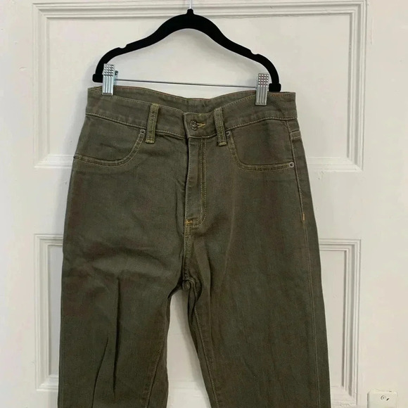 High Rise Carmar Green Denim Jeans - skinny - Picture 2 of 8